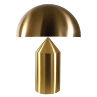 包邮镀金色意大利设计Atollo Oluce蘑菇台灯金圆规奖客厅个性创意