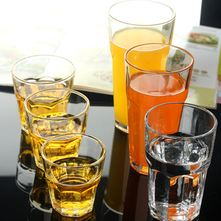 八角玻璃杯 透明水杯 茶杯 果汁杯 奶茶杯 KTV酒吧威士忌杯批发