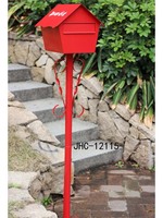 12115 立杆式邮箱 信报箱 邮筒  别墅花园装饰信箱 摄影道具