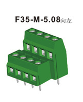 台湾恒翊 PCB 螺钉线框直焊式接线端子F35-M-5.08向左