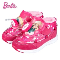 Barbie/芭比童鞋A23320冬新款加绒棉鞋儿童灯鞋运动鞋休闲鞋包邮