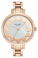 美国代购正品kate spade new york链条式纤细手镯表带心型女手表