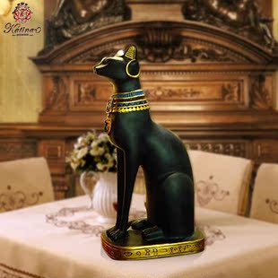 卡提娜动物树脂家居工艺品摆件装饰仿真埃及猫神欧式创意礼物