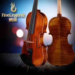 凤灵官方正品 全进口手工花纹欧料小提琴FLV5111 专业级演奏乐器