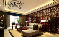 新中式沙发组合实木禅意沙发酒店客厅古典布艺样板房简约家具定制