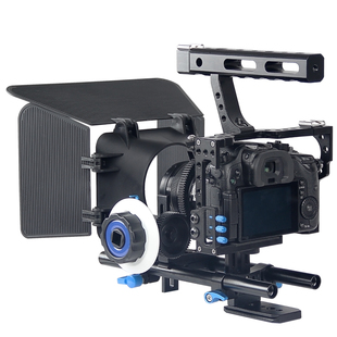 狼王 单反相机摄像摄影配件 专业A7S/GH4兔笼跟焦器遮光斗套件装