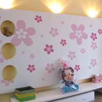 家装特价墙贴纸 樱花的季节 客厅房间大型壁饰电视背景墙壁贴花