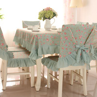 桌布小清新韩式餐桌布椅套椅垫布艺套装田园时尚餐椅套茶几布台布