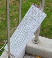 长城键盘 白色 有线防水键盘 平板超薄款式 PS2键盘 原装正品