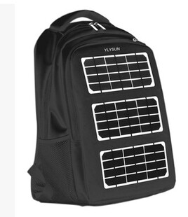 太阳能户外休闲笔记本电脑包 手机应急充电包/数码万能充电背包