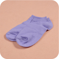 纯棉袜子 高级女袜 紫色