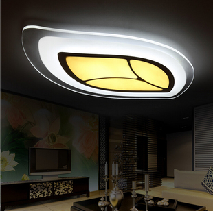 创意超薄叶子型客厅卧室灯温馨个性大气现代简约书房LED吸顶灯具