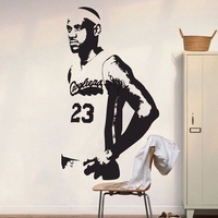 包邮骑士队詹姆斯墙贴NBA球星海报篮球明星贴画宿舍创意装饰墙纸
