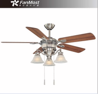 FanMost风泛现代灯扇 高档灯扇精品 吊扇灯 餐厅吊灯扇 44寸FM307