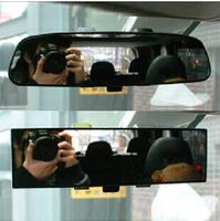 车内后视镜倒车镜改装增大视野蓝镜防炫目广角反光镜辅助盲区镜片