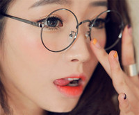 2014韩版金属细边框眼镜框合金 圆形女款文艺范潮男士眼镜架 包邮