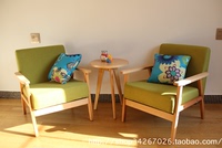 北欧沙发椅布艺沙发组合可拆洗小户型单人沙发欧式沙发咖啡厅桌椅