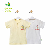 Disney/迪士尼爬服婴儿前开领圆领短袖T恤2件装夏装152S661