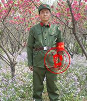 文革红卫兵绿军装革命解放服饰演出服装表演写真摄影65式老军装女