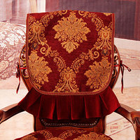 欧式椅垫坐垫布艺椅垫套餐椅垫高档座垫座椅垫雪尼尔富贵红加厚