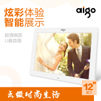 Aigo/爱国者DPF121 电子相框音乐视频12寸高清数码相框U盘直插