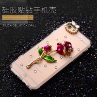 iphone6plus手机壳 保护套 5.5苹果6splus韩版奢华硅胶手机壳钻