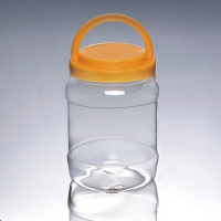 蜂蜜瓶 塑料瓶500g 透明密封瓶 大口瓶食品瓶 500g手提 A14