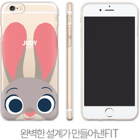 韩国代购迪士尼苹果i7手机壳朱迪疯狂动物城7plus全包透明软壳4.7