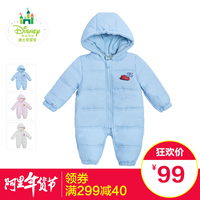 Disney/迪士尼婴儿连体衣冬季保暖加厚外出服男女宝宝爬服154L669