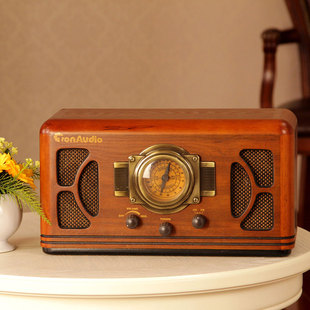唐典R988复古收音机老人全波段台式FM仿古木质老式半导体收音机