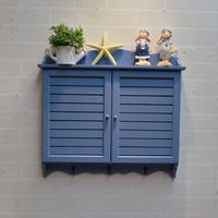 包邮地中海风格蓝色百叶电表箱 装饰遮挡假窗墙壁挂饰弱电盒创意