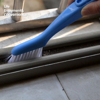 日本KM 缝隙刷 家务清洁刷 厨房用刷 水槽刷 门窗细缝刷 除尘刷