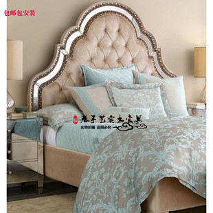 欧式软包拉扣双人床新古典复古雕花婚床卧室简约现代大床可定制