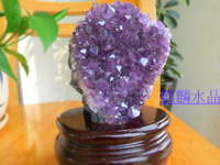 纯天然乌拉圭紫晶族摆件 紫水晶洞片 紫晶洞原石 消磁一图一物