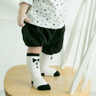 男婴儿0-2岁袜子春秋冬款宝宝男童女童纯棉中筒袜长袜子棉防滑袜