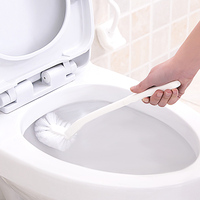 日本进口浴室厕所刷卫生间马桶清洁刷塑料长柄硬毛洁厕刷子无死角