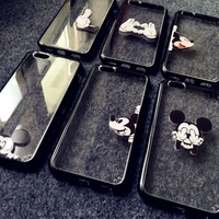 潮牌苹果5/6米奇手机壳iphone6plus超薄保护套4.7寸立体卡通彩壳
