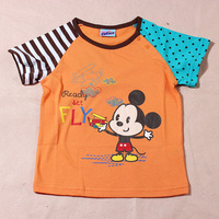 2014丽婴房迪士尼cuties 儿童短袖上衣 全棉卡通夏装 童装T恤