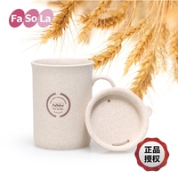 日本进口FaSoLa麦纤维马克杯 日式简约现代带手柄情侣杯男士茶杯