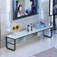 简约现代电视柜茶几组合套装钢化玻璃欧式小户型现代客厅电视机柜