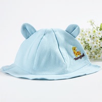 童泰婴儿6~18个月纯棉双层太阳帽宝宝小耳朵遮阳帽卡通外出游帽子