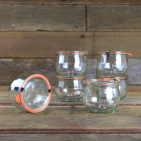 (正品现货) 德国Weck - Tulip系列 玻璃瓶 甜品烘焙密封罐 带夹圈