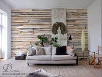 白木仿实木木板德国原装进口壁纸纯纸壁画客厅沙发背景环保墙纸