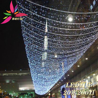 LED彩灯闪灯串灯20米200灯超长灯串圣诞装饰节庆用品满天星防水
