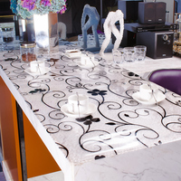 乐沃田园软质玻璃PVC塑料防水桌布台布透明水晶板茶几桌垫餐桌布