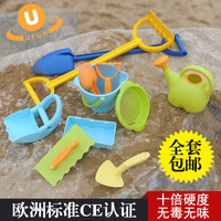 澳洲UFUN儿童沙滩玩具套装 大号铲子沙漏水壶桶 决明子挖玩沙工具