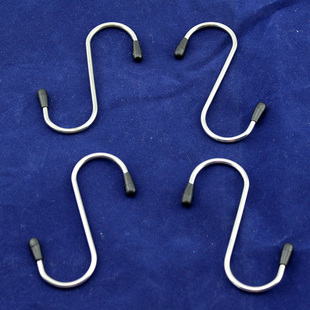 金属S型挂钩 不锈钢挂钩 便携钩(4个装)