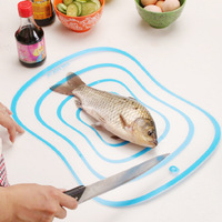 中号防滑创意塑料磨砂透明分类砧板切菜板切水果板擀面揉面板