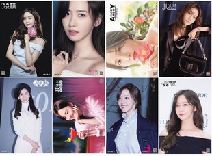 韩式少女时代 林允儿海报 周边明信片 写真集水晶卡贴