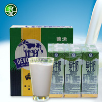 澳洲原装新鲜牛奶喝不胖的好牛奶德运脱脂200ML*24牛奶17年11月